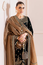 Jazmin Chandani Embroidered Velvet Unstitched 3Pc Suit CVF D-01