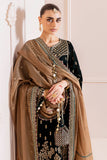 Jazmin Chandani Embroidered Velvet Unstitched 3Pc Suit CVF D-01