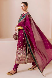 Jazmin Chandani Embroidered Velvet Unstitched 3Pc Suit CVF D-02