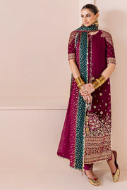 Jazmin Chandani Embroidered Velvet Unstitched 3Pc Suit CVF D-02