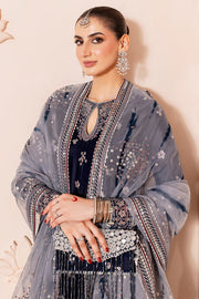 Jazmin Chandani Embroidered Velvet Unstitched 3Pc Suit CVF D-03