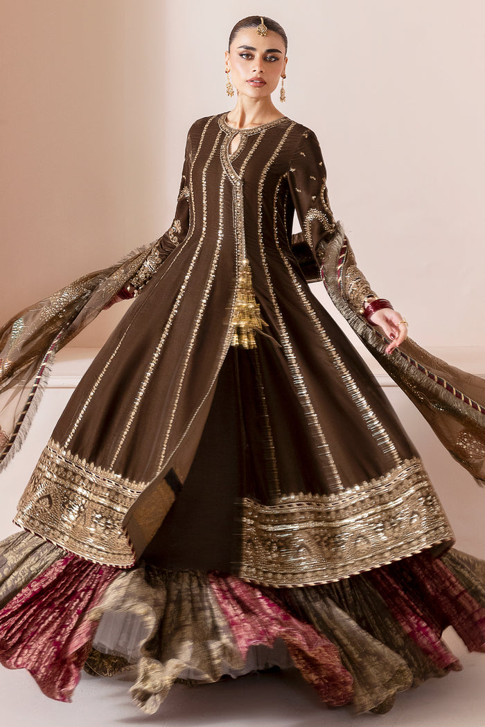 Jazmin Chandani Embroidered Velvet Unstitched 3Pc Suit CVF D-04