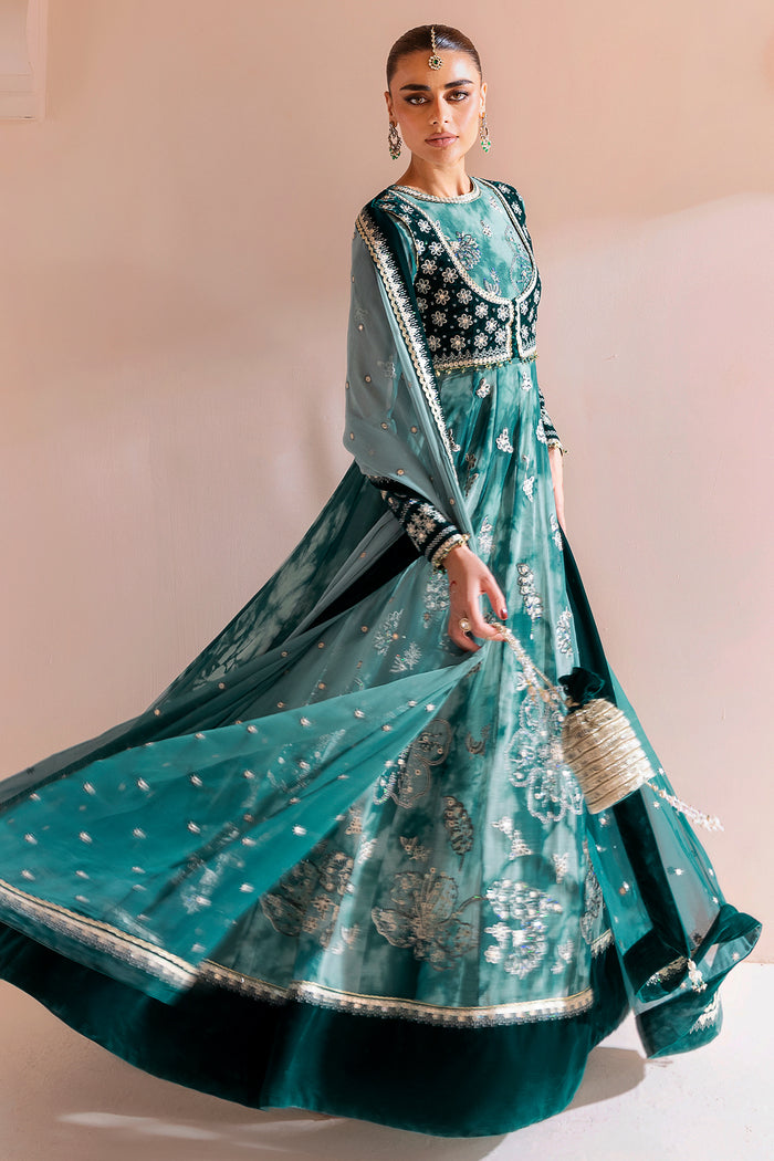 Jazmin Chandani Embroidered Velvet Unstitched 3Pc Suit CVF D-06