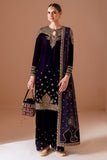 Jazmin Chandani Embroidered Velvet Unstitched 3Pc Suit CVF D-08