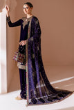 Jazmin Chandani Embroidered Velvet Unstitched 3Pc Suit CVF D-08