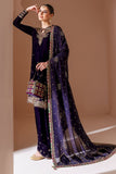 Jazmin Chandani Embroidered Velvet Unstitched 3Pc Suit CVF D-08