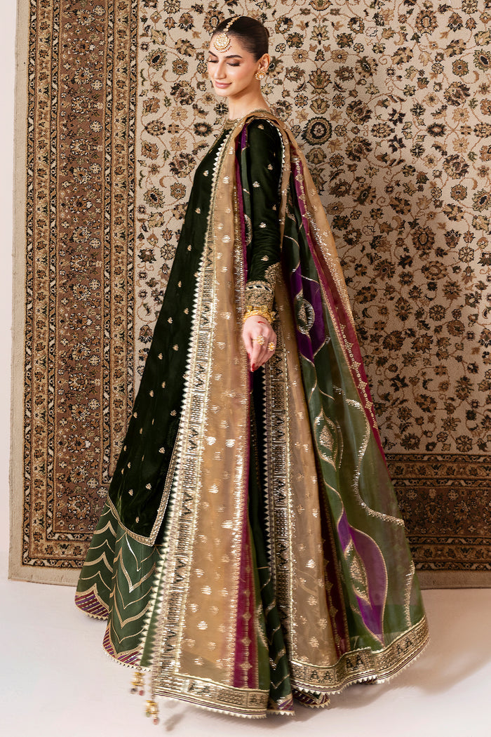 Jazmin Chandani Embroidered Velvet Unstitched 3Pc Suit CVF D-09