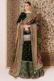 Jazmin Chandani Embroidered Velvet Unstitched 3Pc Suit CVF D-09