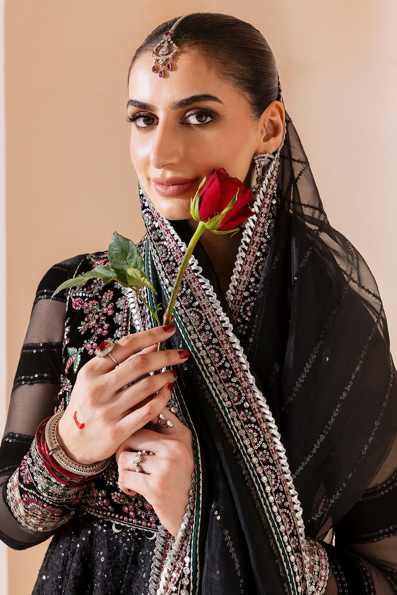 Jazmin Chandani Embroidered Velvet Unstitched 3Pc Suit CVF D-10