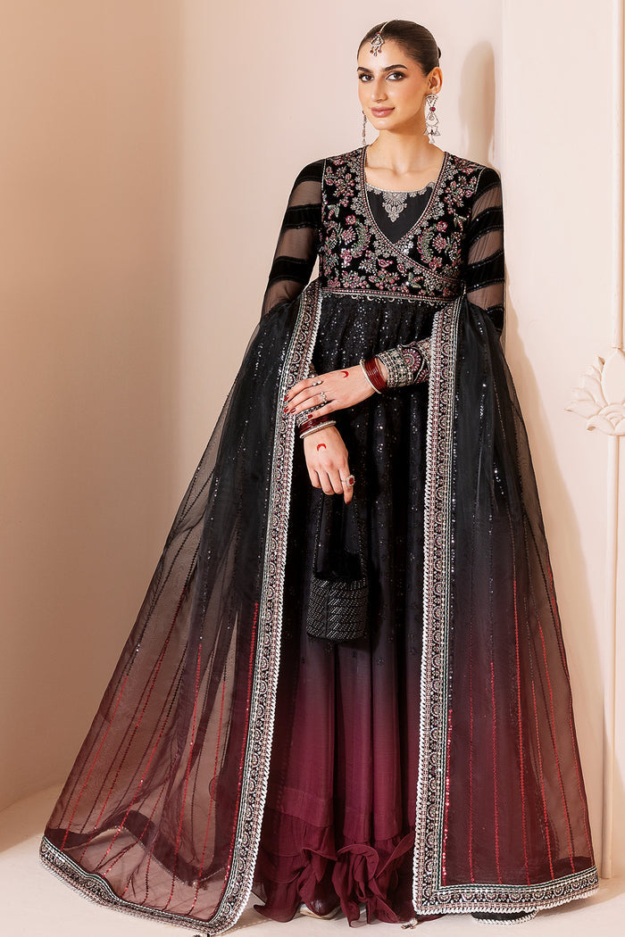 Jazmin Chandani Embroidered Velvet Unstitched 3Pc Suit CVF D-10