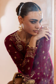 Jazmin Chandani Embroidered Velvet Unstitched 3Pc Suit CVF D-11