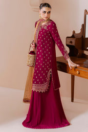 Jazmin Chandani Embroidered Velvet Unstitched 3Pc Suit CVF D-11