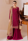 Jazmin Chandani Embroidered Velvet Unstitched 3Pc Suit CVF D-11