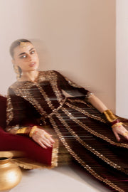 Jazmin Chandani Embroidered Velvet Unstitched 3Pc Suit CVF D-12