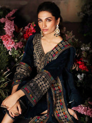 Charizma Signora Embroidered Velvet Unstitched 3Pc Suit CVT3-05