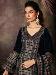 Charizma Signora Embroidered Velvet Unstitched 3Pc Suit CVT3-05