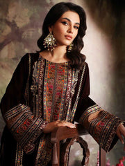 Charizma Signora Embroidered Velvet Unstitched 3Pc Suit CVT3-06