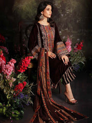 Charizma Signora Embroidered Velvet Unstitched 3Pc Suit CVT3-06