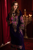 Charizma Signora Premium Embroidered Velvet Unstitched 3Pc Suit CVT4-01