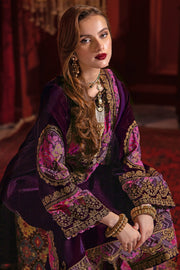 Charizma Signora Premium Embroidered Velvet Unstitched 3Pc Suit CVT4-01