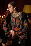 Charizma Signora Premium Embroidered Velvet Unstitched 3Pc Suit CVT4-04