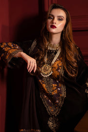 Charizma Signora Premium Embroidered Velvet Unstitched 3Pc Suit CVT4-05