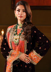 Charizma Signora Premium Embroidered Velvet Unstitched 3Pc Suit CVT4-11