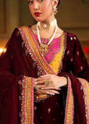 Charizma Signora Premium Embroidered Velvet Unstitched 3Pc Suit CVT4-12