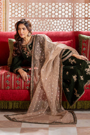 Charizma Signora Premium Embroidered Velvet Unstitched 3Pc Suit CVT4-16