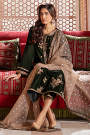 Charizma Signora Premium Embroidered Velvet Unstitched 3Pc Suit CVT4-16