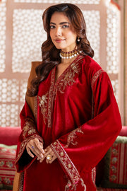 Charizma Signora Premium Embroidered Velvet Unstitched 3Pc Suit CVT4-17