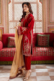 Charizma Signora Premium Embroidered Velvet Unstitched 3Pc Suit CVT4-17