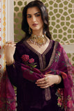 Charizma Signora Premium Embroidered Velvet Unstitched 3Pc Suit CVT4-19