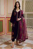Charizma Signora Premium Embroidered Velvet Unstitched 3Pc Suit CVT4-19