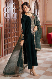 Charizma Signora Premium Embroidered Velvet Unstitched 3Pc Suit CVT4-20
