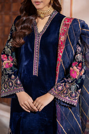 Charizma Signora Premium Embroidered Velvet Unstitched 3Pc Suit CVT4-21