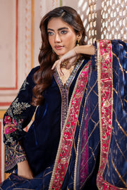 Charizma Signora Premium Embroidered Velvet Unstitched 3Pc Suit CVT4-21