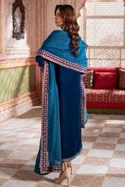 Charizma Signora Premium Embroidered Velvet Unstitched 3Pc Suit CVT4-22