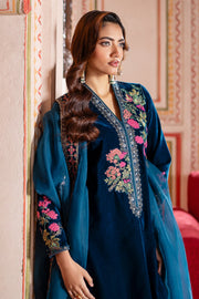 Charizma Signora Premium Embroidered Velvet Unstitched 3Pc Suit CVT4-22