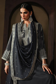 Charizma Signora Premium Embroidered Velvet Unstitched 3Pc Suit CVT5-03