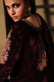 Charizma Signora Premium Embroidered Velvet Unstitched 3Pc Suit CVT5-06