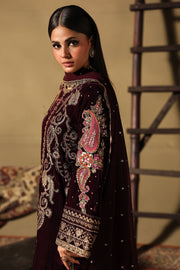 Charizma Signora Premium Embroidered Velvet Unstitched 3Pc Suit CVT5-06