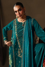 Charizma Signora Premium Embroidered Velvet Unstitched 3Pc Suit CVT5-07