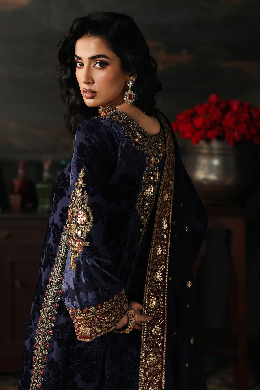 Charizma Signora Vol-02 Embroidered Velvet Unstitched 3Pc Suit CVT5-11