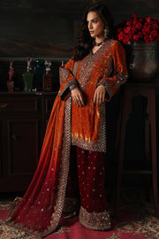 Charizma Signora Vol-02 Embroidered Velvet Unstitched 3Pc Suit CVT5-12