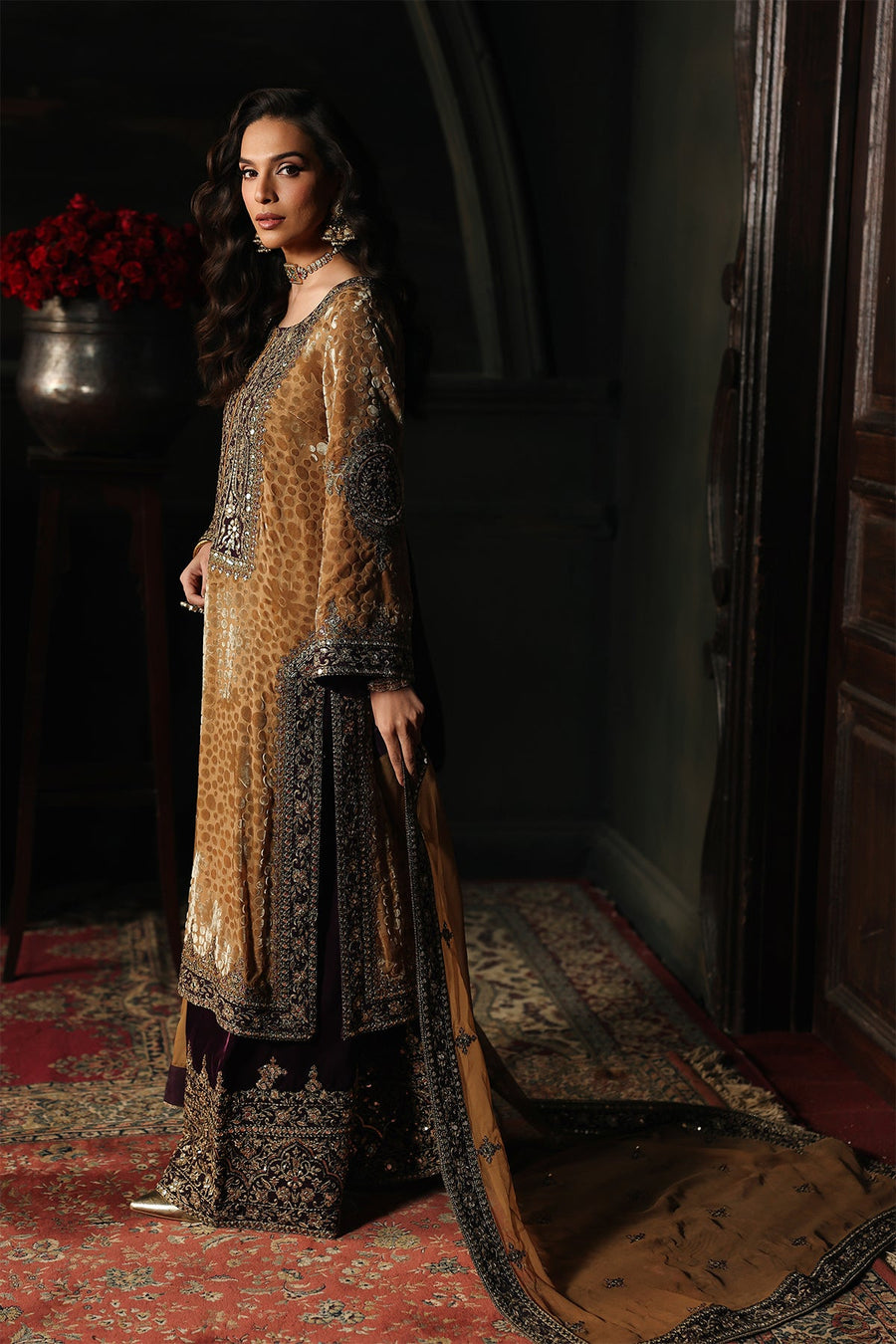 Charizma Signora Vol-02 Embroidered Velvet Unstitched 3Pc Suit CVT5-13