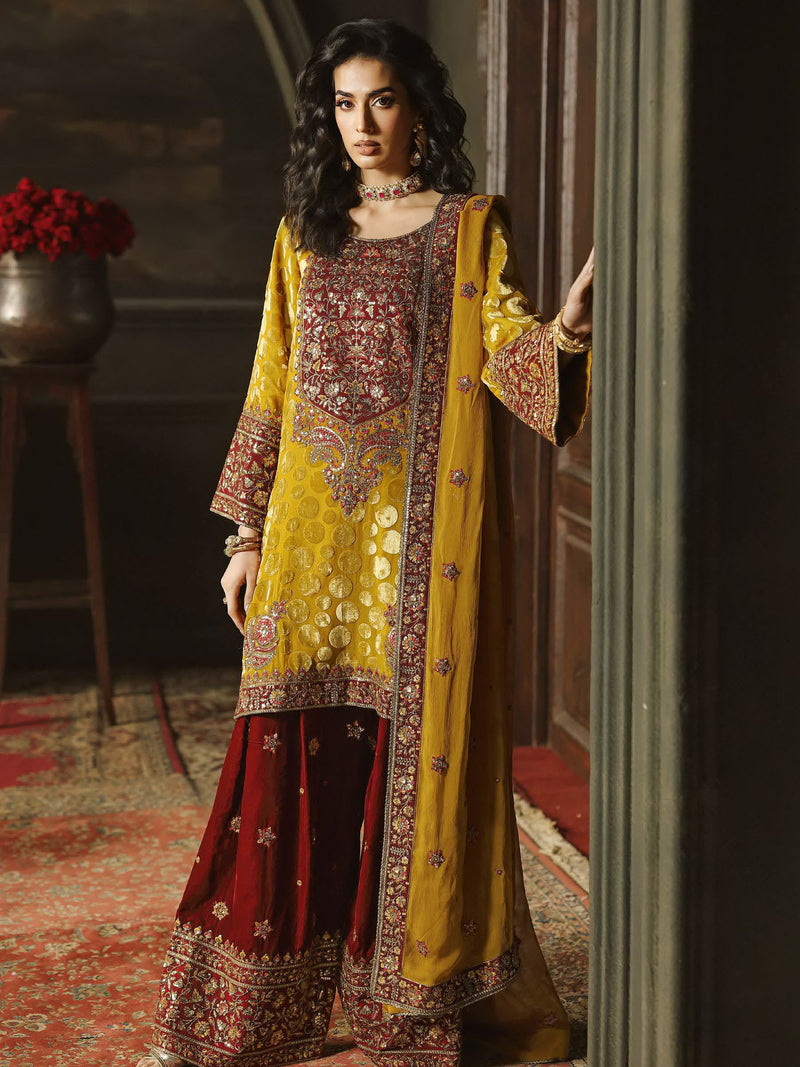 Charizma Signora Vol-02 Embroidered Velvet Unstitched 3Pc Suit CVT5-16