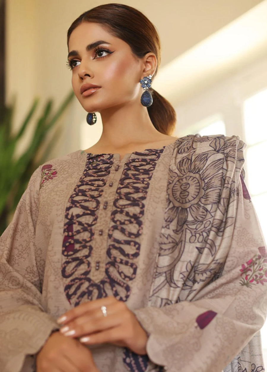 Virsa by Charizma Unstitched Embroidered Khaddar 3 Piece Suit CVW3-02