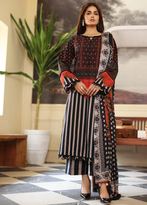 Virsa by Charizma Unstitched Embroidered Khaddar 3 Piece Suit CVW3-03