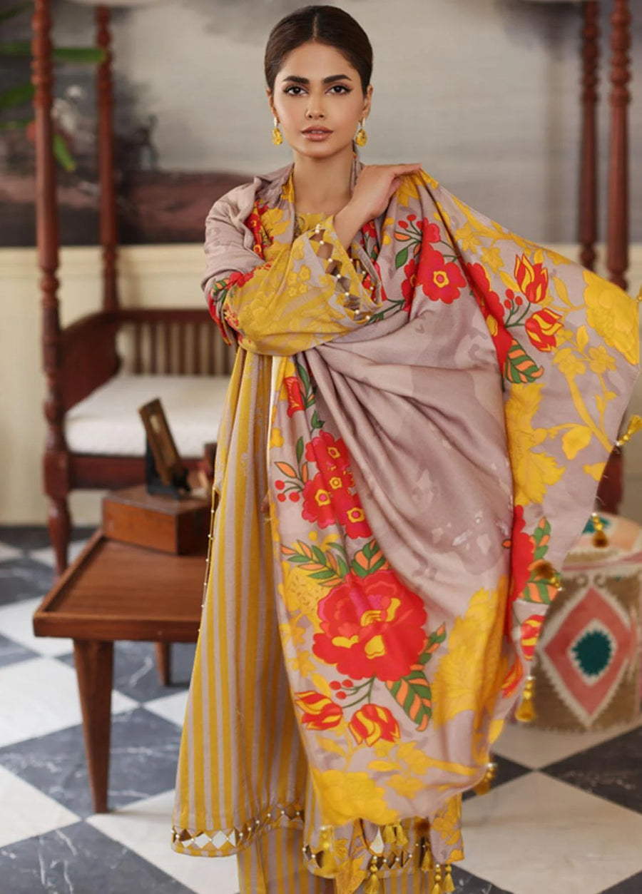 Virsa by Charizma Unstitched Embroidered Khaddar 3 Piece Suit CVW3-06